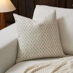 NWT - Floral Pillow Covers 24x24 Pillow Cover Block Print - 1 PC